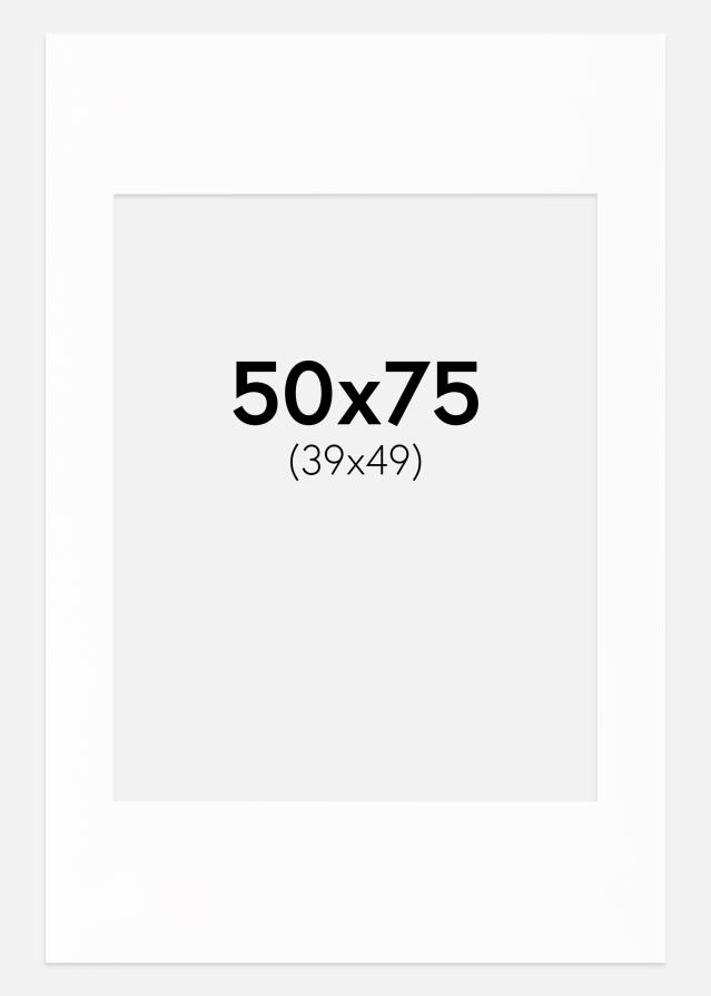 Paspartuu Canson valge Valge äär 50x75 cm (39x49)