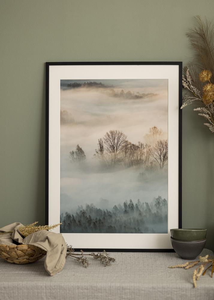 Raam Edsbyn Akruulklaas muster 40x80 cm
