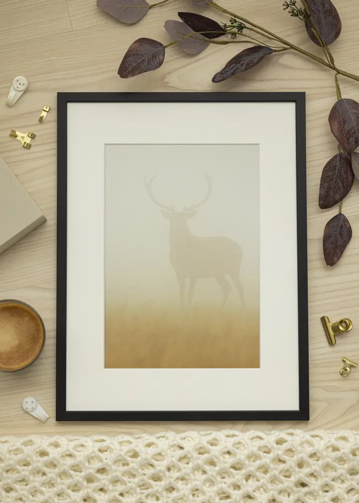 Raam Edsbyn muster 15x20 cm - paspartuu valge 4x5 inches