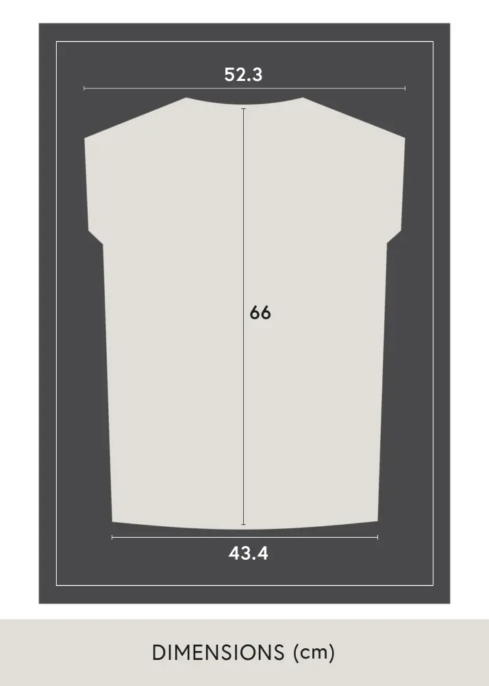 Raam Jersey Box Akruulklaas muster 60x80 cm