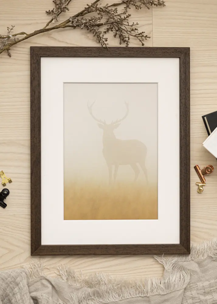 Raam Brown Wood 25x35 cm