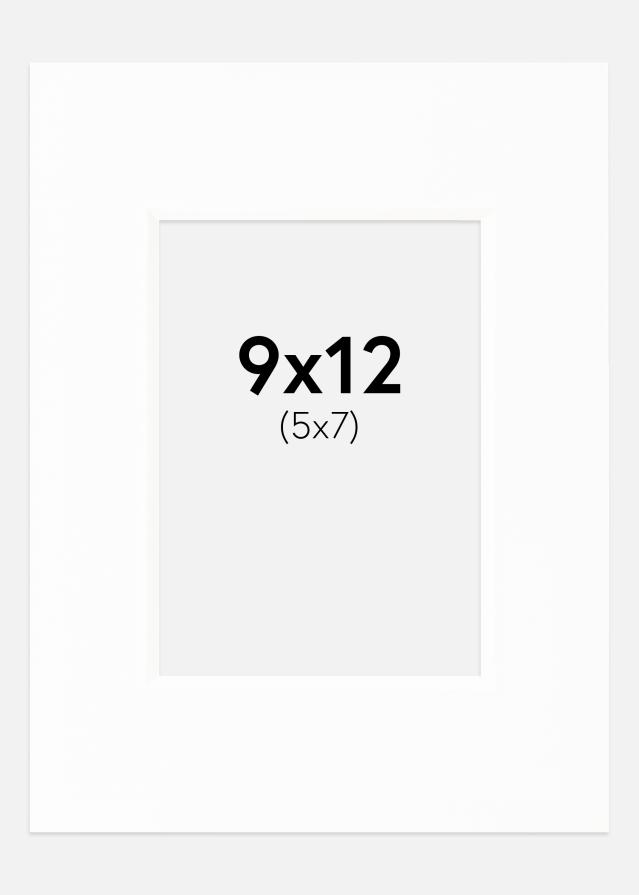 Paspartuu Canson valge Valge äär 9x12 cm (5x7)