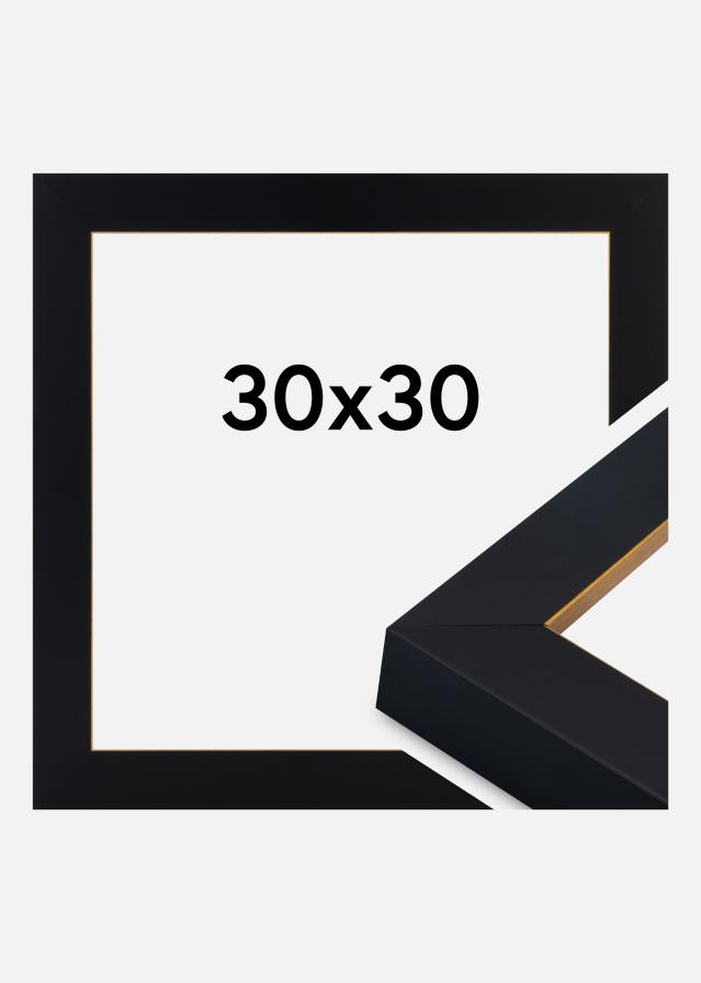 Raam Sussex Akrüülklaas Must/Kuldne 30x30 cm