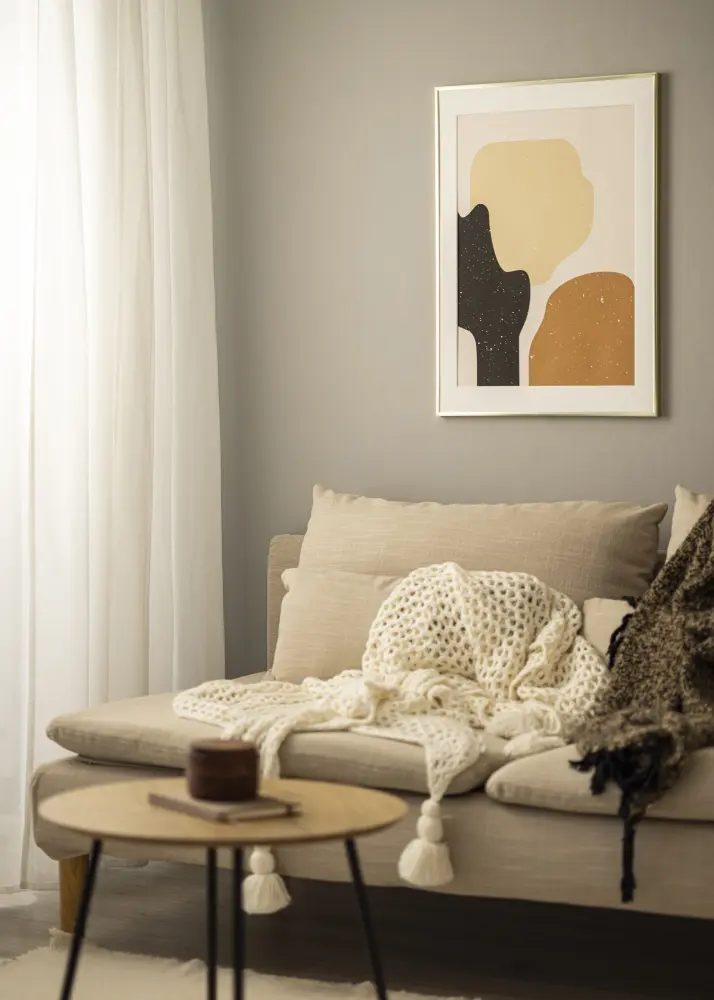 Raam Plakat Frame Aluminum Akruulklaas Gold 70x100 cm