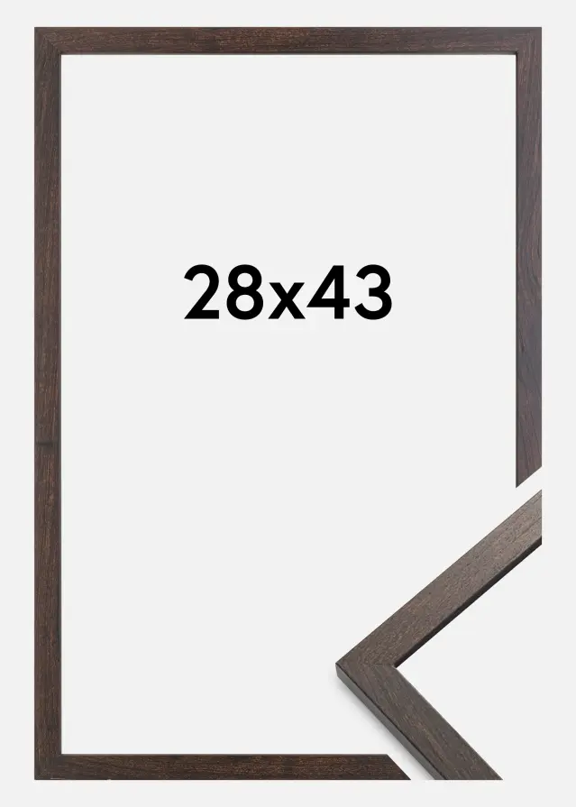 Raam Trendy Akrüülklaas Pähkel 28x43 cm