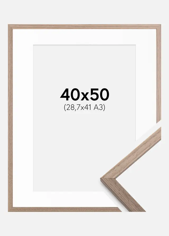 Raam Edsbyn hele pahkel 40x50 cm - paspartuu valge 29,7x42 cm (A3)