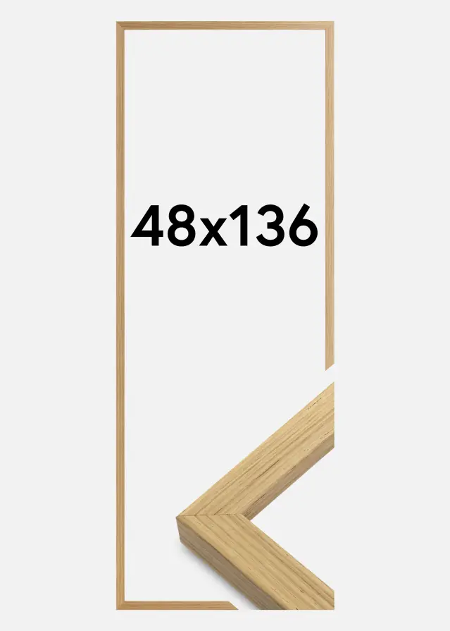 Raam Blocky Akruulklaas tamm 48x136 cm
