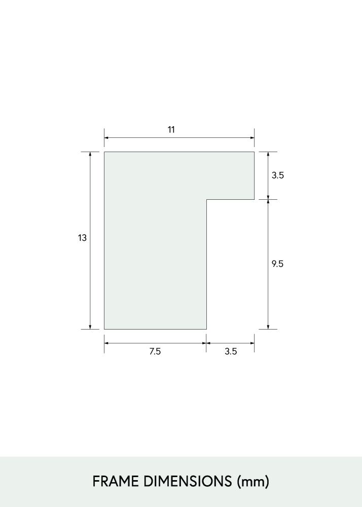 Raam kitsas tamm Akruulklaas 35x50 cm