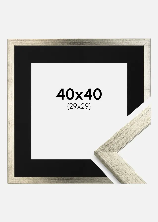 Raam stiilne hobedane 40x40 cm - paspartuu muster 30x30 cm