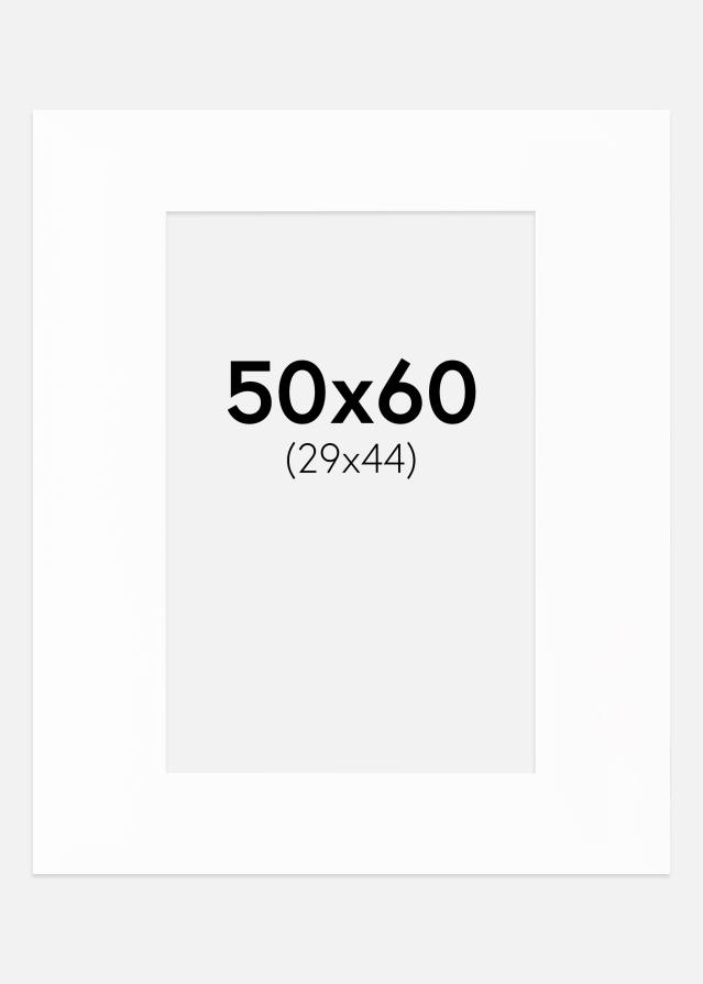 Paspartuu Canson valge Valge äär 50x60 cm (29x44)