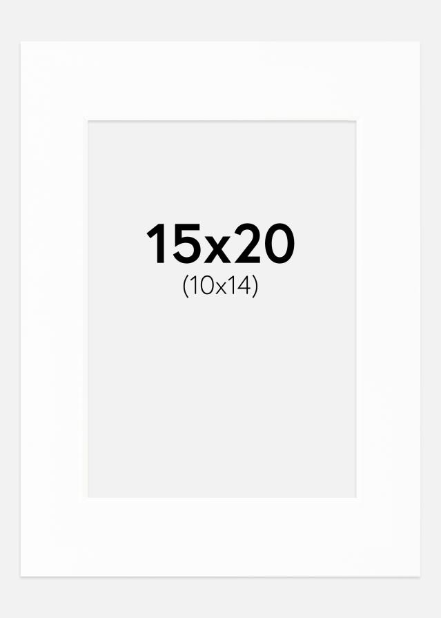 Paspartuu Canson valge Valge äär 15x20 cm (10x14)