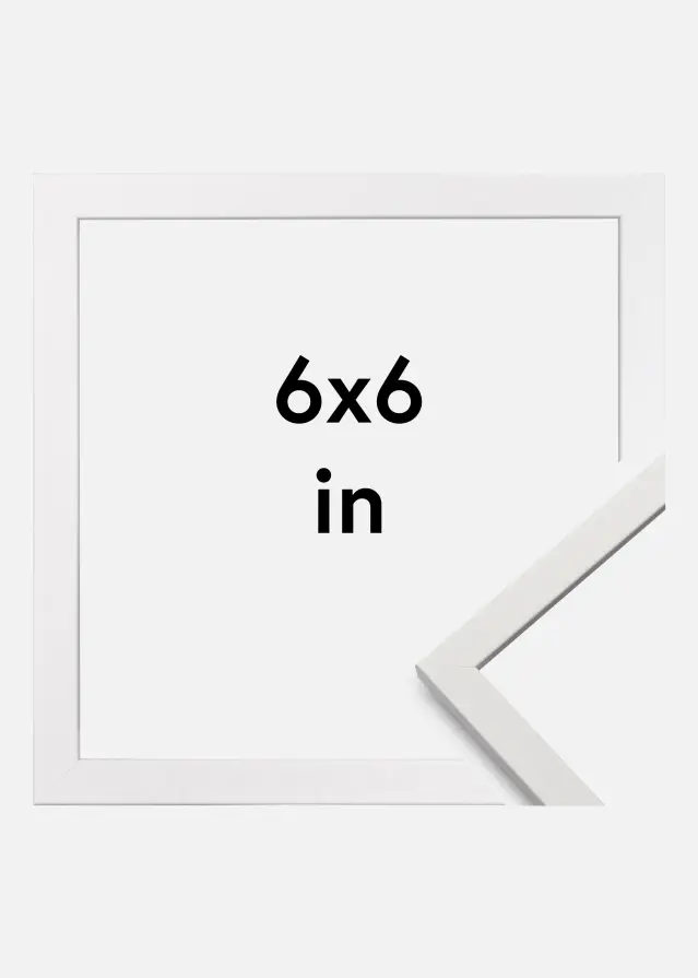 Raam Edsbyn Akruulklaas valge 6x6 inches (15,24x15,24 cm)