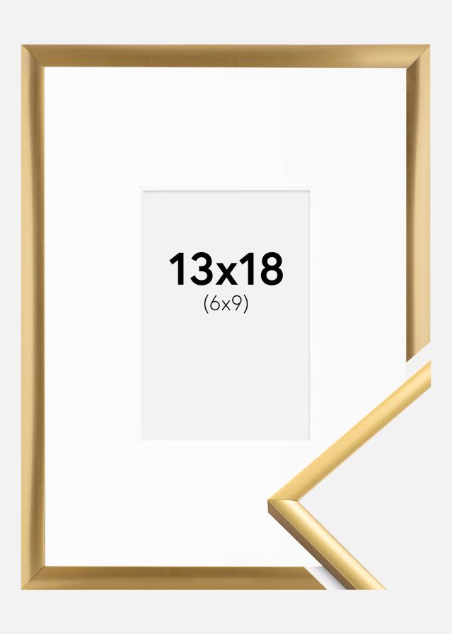 Raam New Lifestyle Shiny Gold 13x18 cm - paspartuu valge 7x10 cm