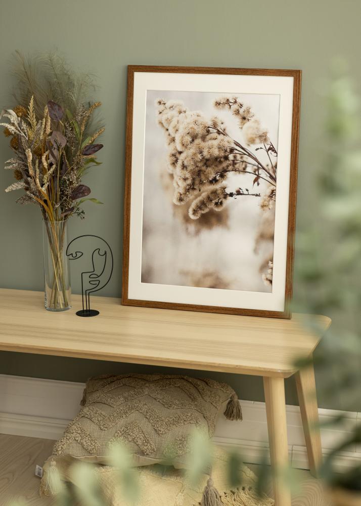 Raam stiilne Warm Brown 60x80 cm - paspartuu valge 50x70 cm