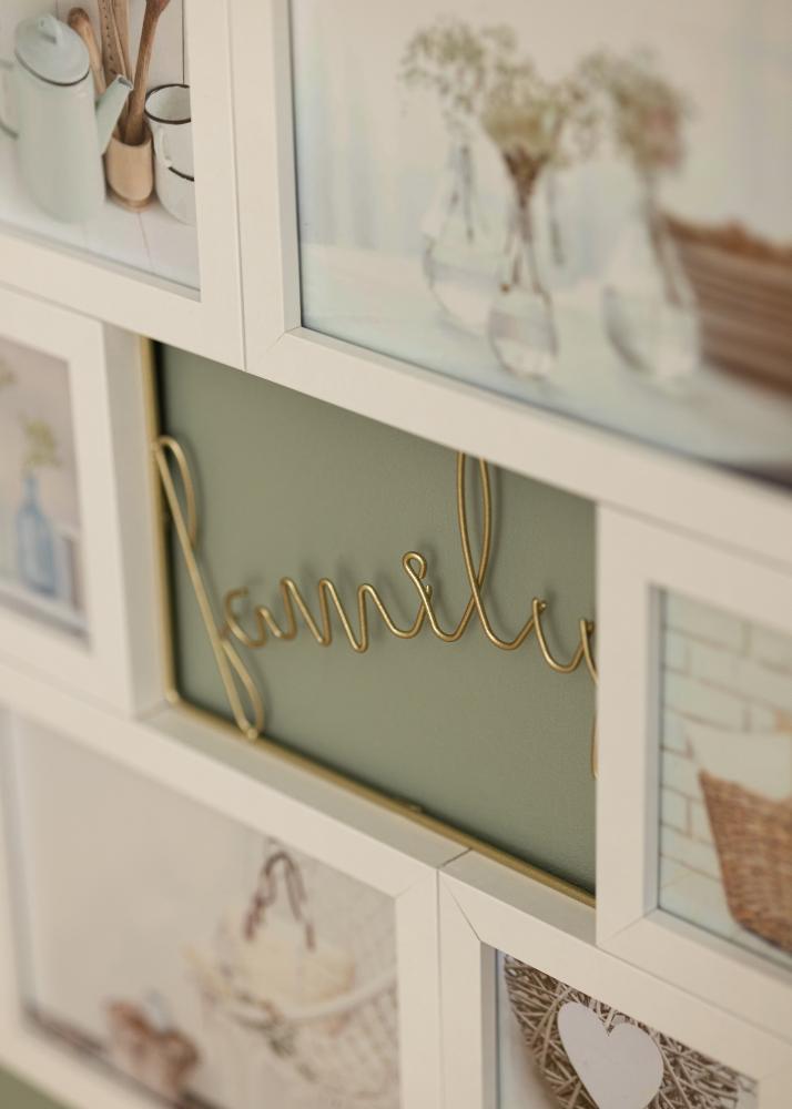 Lovely Family kollaazraam valge - 6 pildid