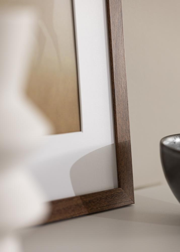 Raam stiilne Akruulklaas Warm Brown 40x40 cm