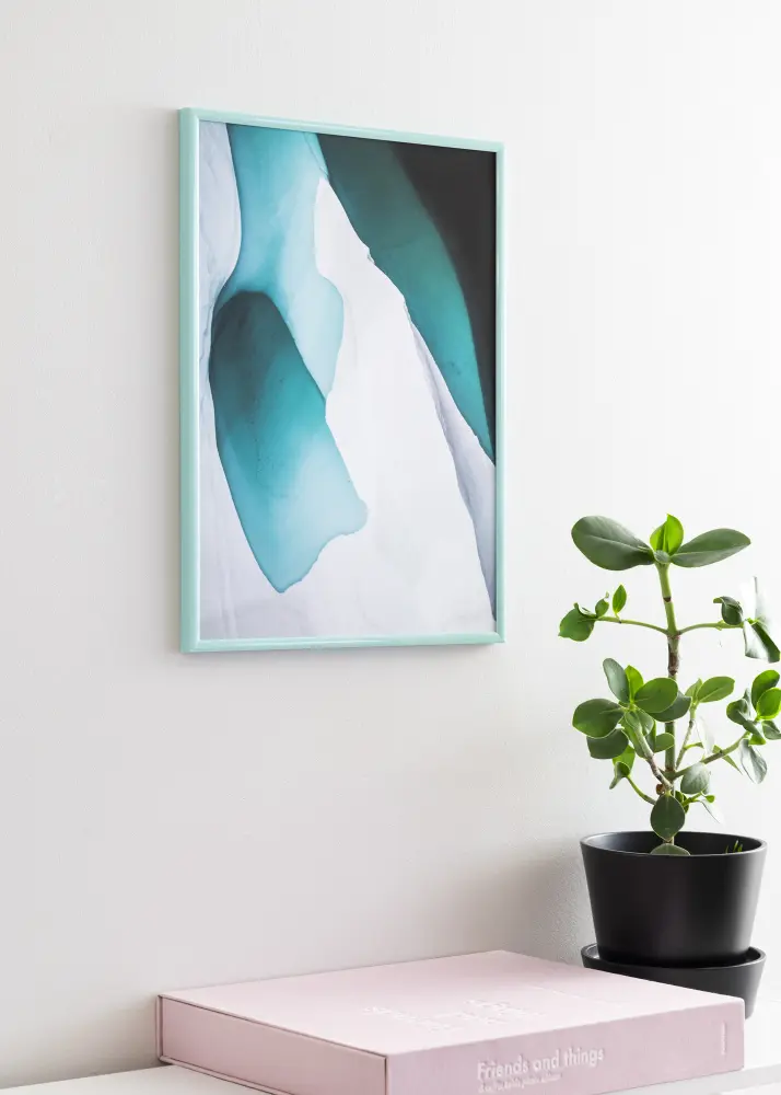 Raam New Lifestyle turkoos 30x40 cm - paspartuu muster 21x30 cm