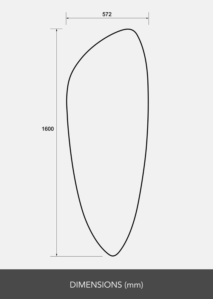 Peegel Obelisk 160x57 cm