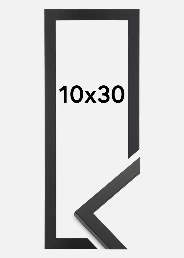 Raam Trendy Akrüülklaas Must 10x30 cm