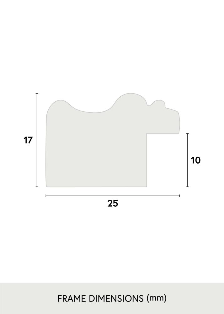 Raam Drottningholm kuldne II - Vabalt valitav suurus