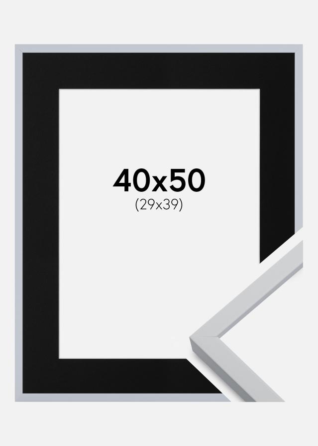 Raam Oslo valge 40x50 cm - paspartuu muster 30x40 cm