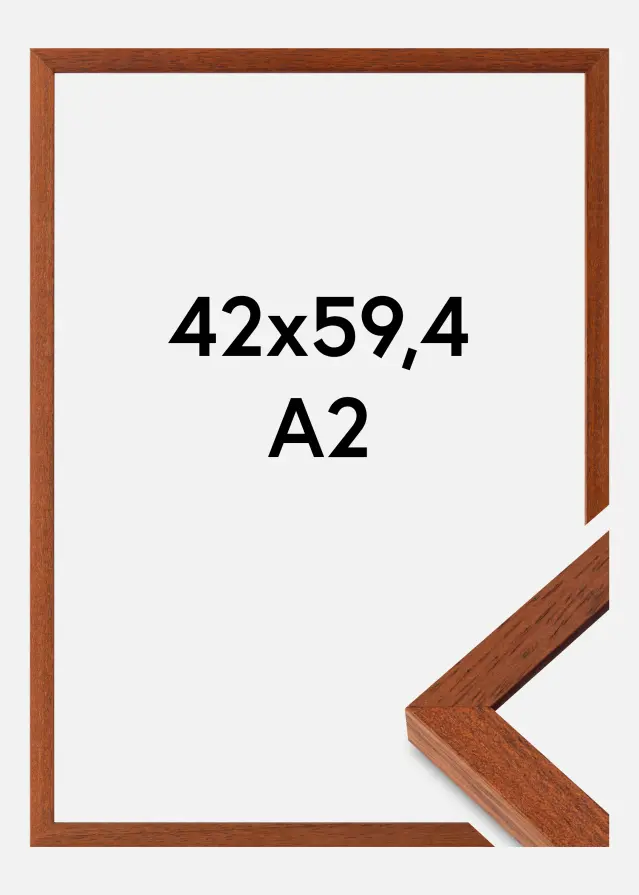 Raam Hermes Akruulklaas kirss 42x59,4 cm (A2)
