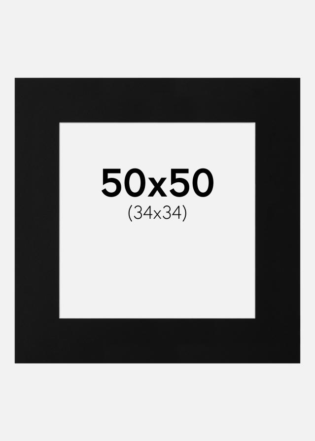 Paspartuu Canson muster Valge äär 50x50 cm (34x34)