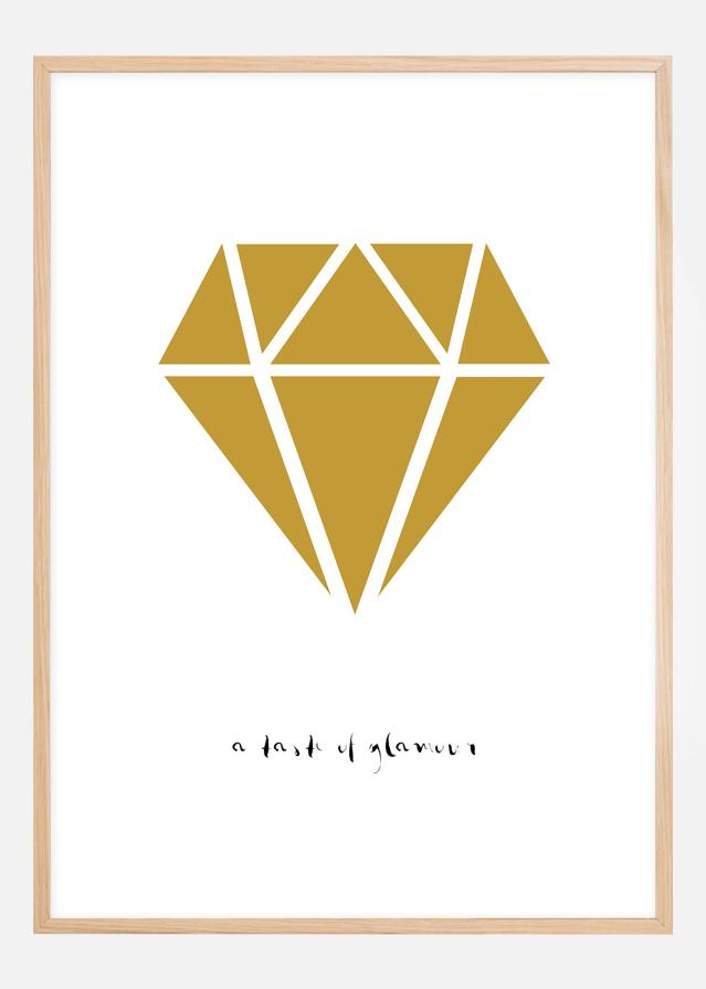 Deemant - kuldne Plakat