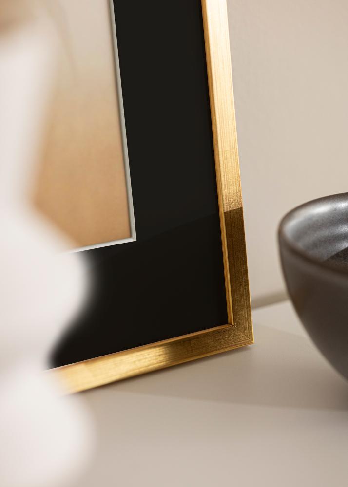 Raam Edsbyn kuldne 30x40 cm - paspartuu muster 8x12 inches