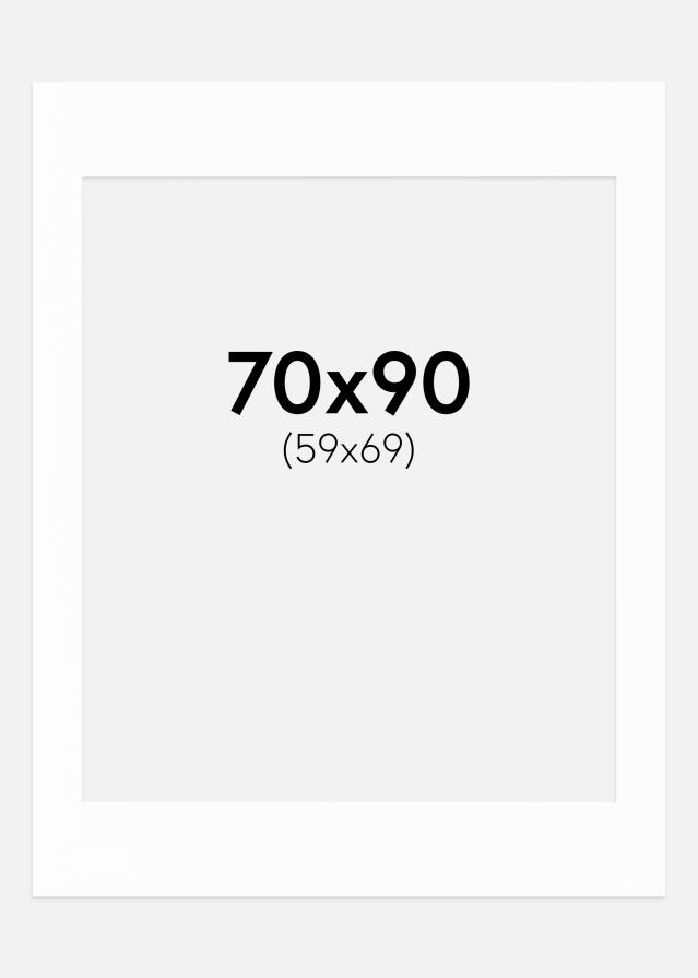 Paspartuu Canson valge Valge äär 70x90 cm (59x69)