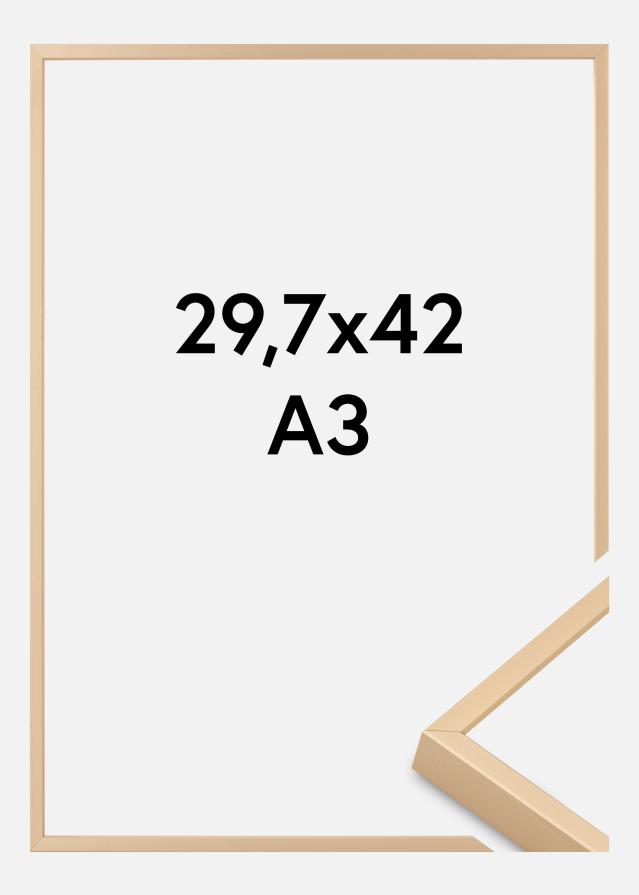 Alumiiniumraam akrüülklaas messing 29 7x42 cm (A3)