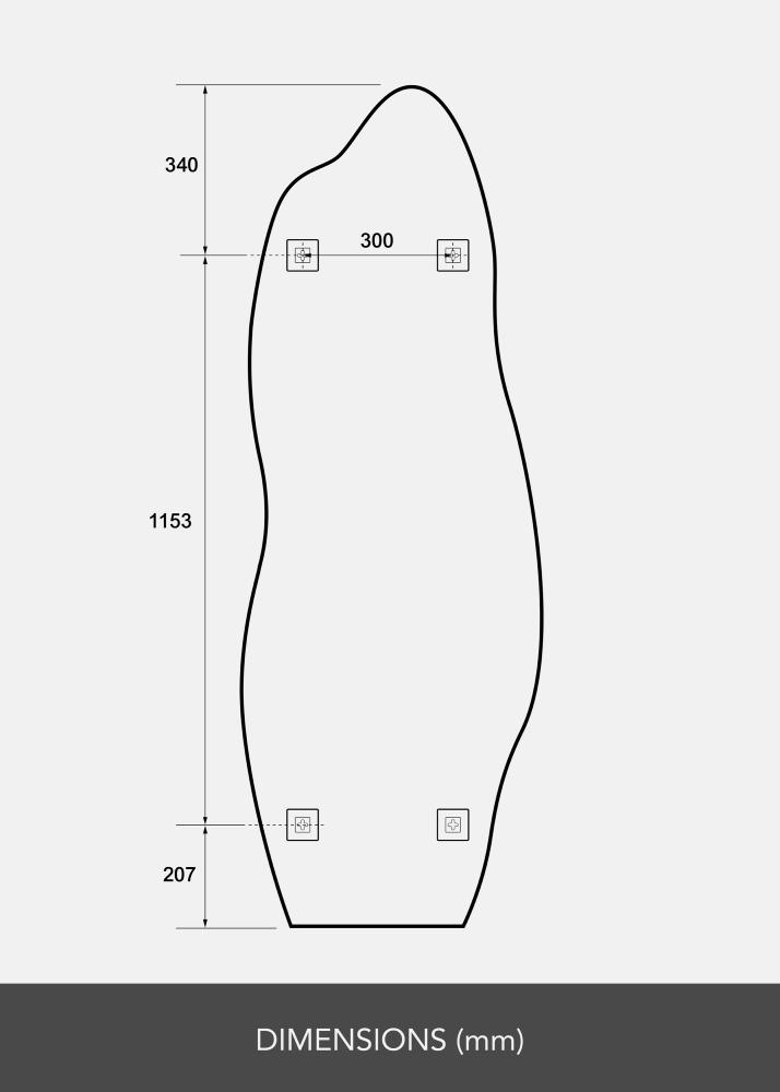 Peegel Echo 60x170 cm