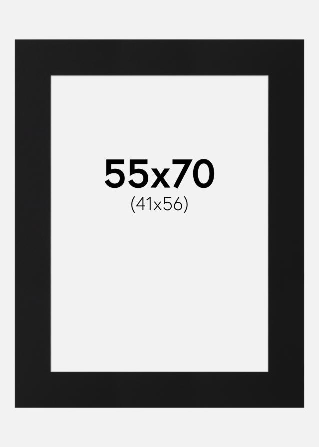 Paspartuu Must Standard (Valge Südamik) 55x70 cm (41x56)