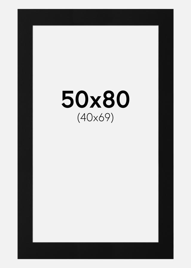 Paspartuu muster standard Valge äär 50x80 cm (40x69)