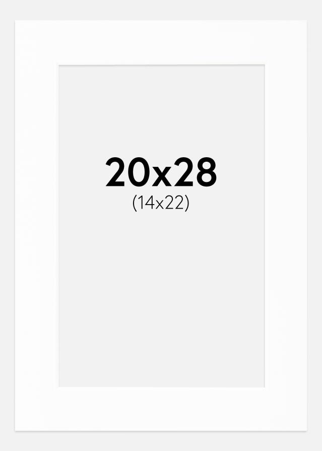 Paspartuu Canson valge Valge äär 20x28 cm (14x22)