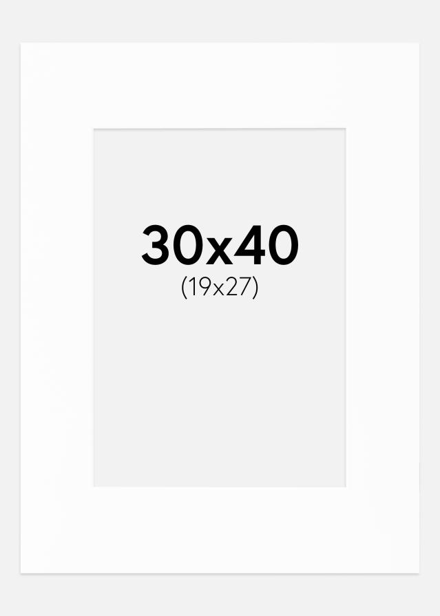 Paspartuu Canson valge Valge äär 30x40 cm (19x27)