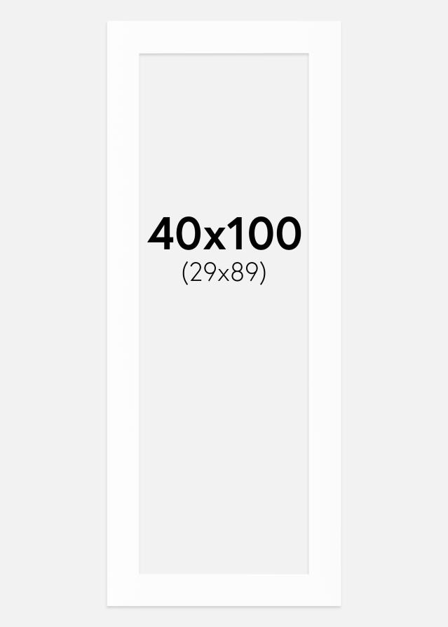 Paspartuu Canson valge Valge äär 40x100 cm (29x89)