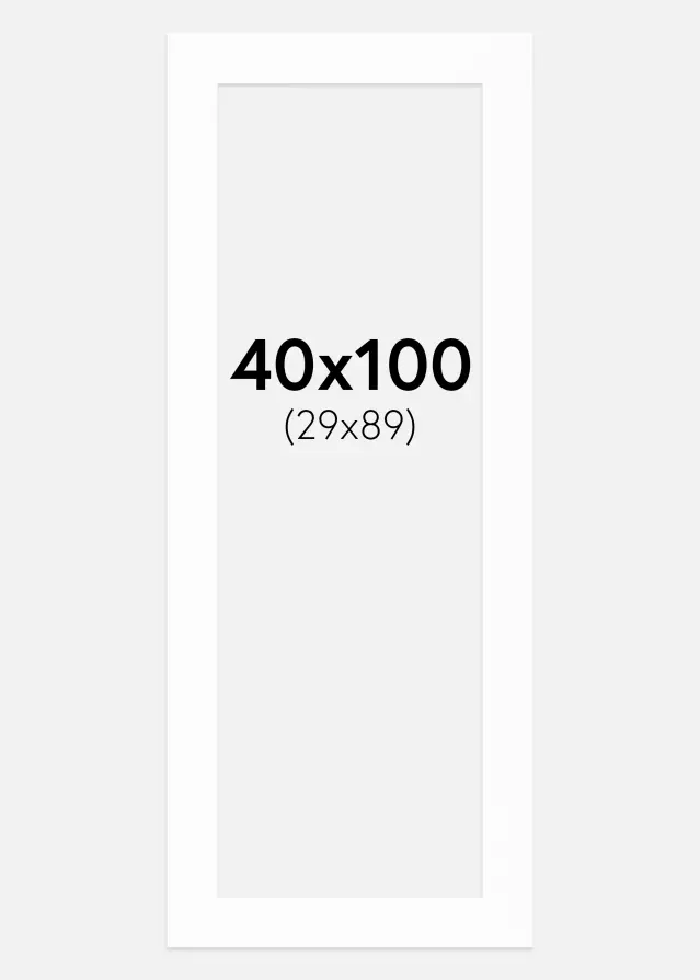 Paspartuu Canson valge Valge äär 40x100 cm (29x89)