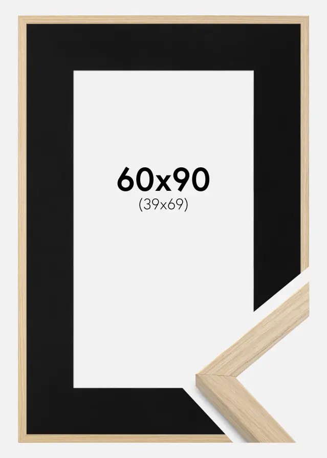 Raam Grimsåker tamm 60x90 cm - paspartuu muster 40x70 cm