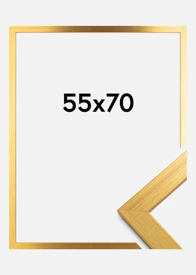 Raam Gold Wood 55x70 cm
