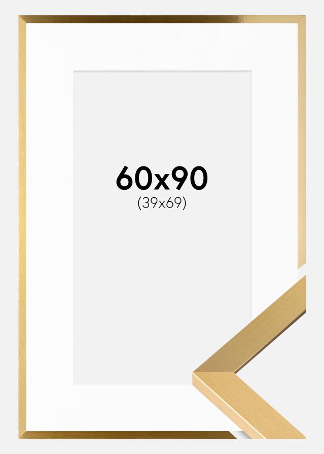 Raam Selection kuldne 60x90 cm - paspartuu valge 40x70 cm