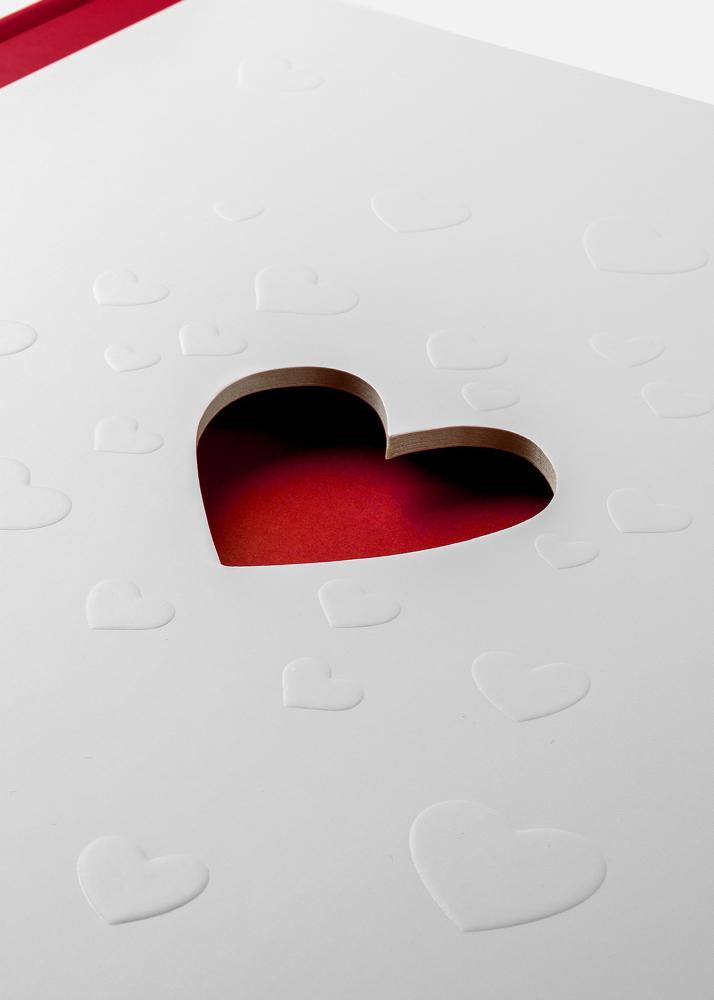 Love pulmaalbum, valge, 25,7x29,2 cm (50 valget lehekülge / 25 lehte)