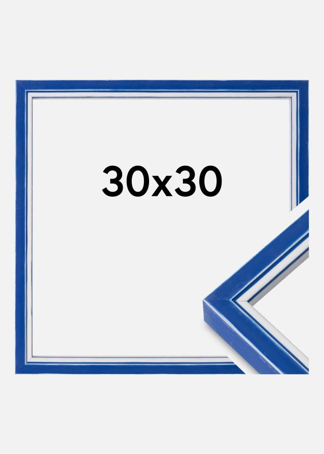 Raam Diana Akruulklaas sinine 30x30 cm