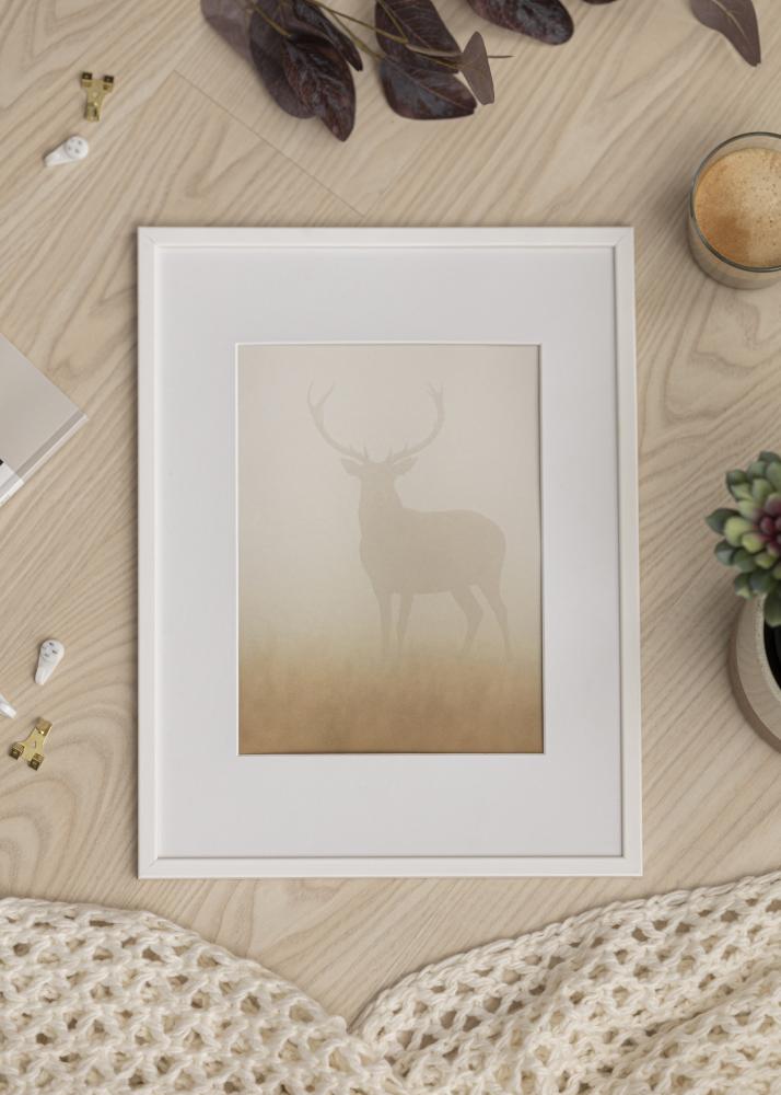 Raam Galant valge 30x40 cm - paspartuu valge 20x30 cm