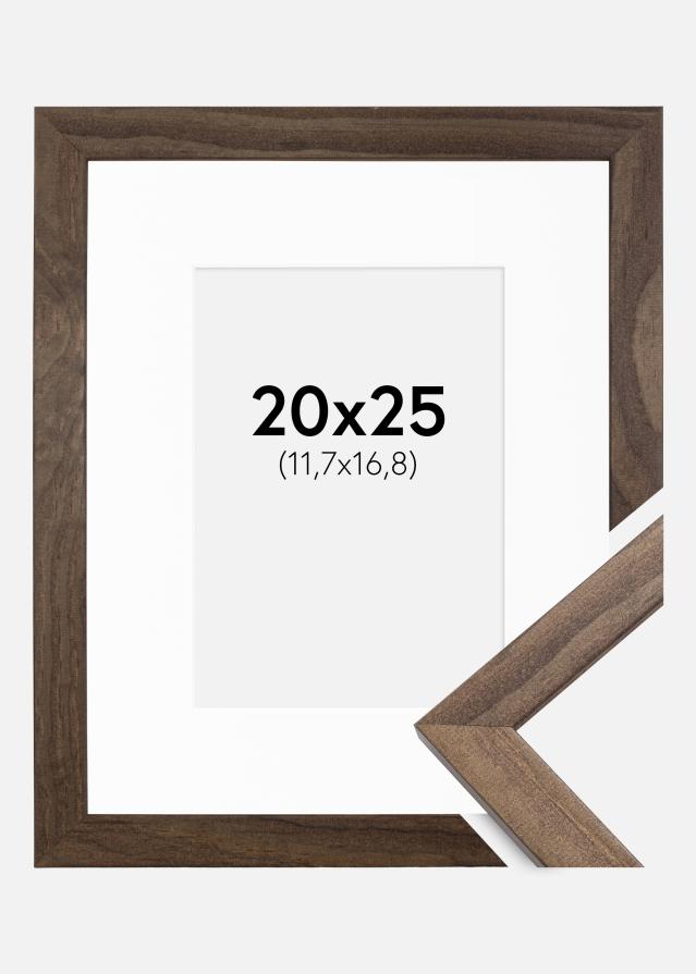 Raam stiilne pahkel 20x25 cm - paspartuu valge 5x7 inches