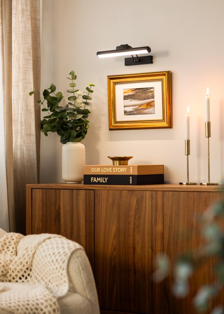 KAILA Gleam Patareitoitega Maalivalgusti 32 cm - Must