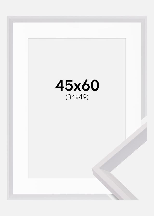 Raam Globe valge 45x60 cm - paspartuu valge 35x50 cm