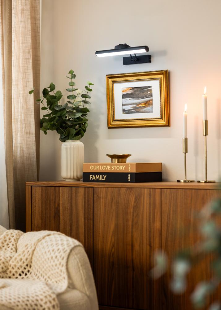 KAILA Gleam Patareitoitega Maalivalgusti 32 cm - Must