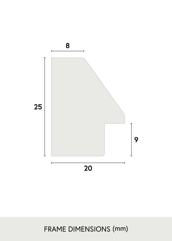 Raam Globe Espresso 70x90 cm - paspartuu muster 24x30 inches