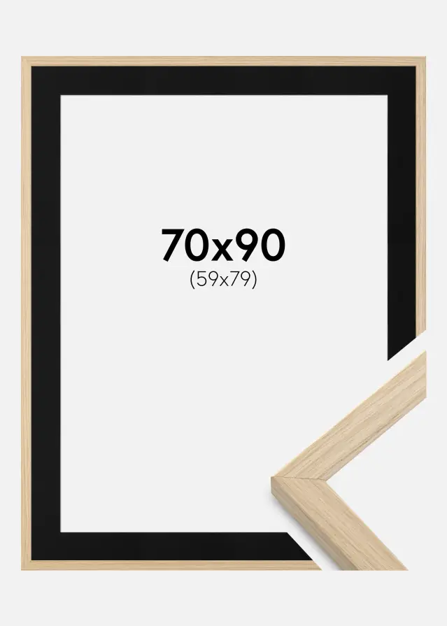Raam Grimsåker tamm 70x90 cm - paspartuu muster 60x80 cm